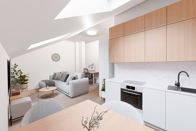 Prodej bytu 1+kk 27 m², Kolmá, Praha-Vysočany