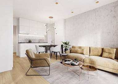 Prodej bytu 1+kk 44 m², V Zámcích, Praha-Bohnice