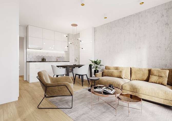 Prodej bytu 1+kk 44 m², V Zámcích, Praha-Bohnice